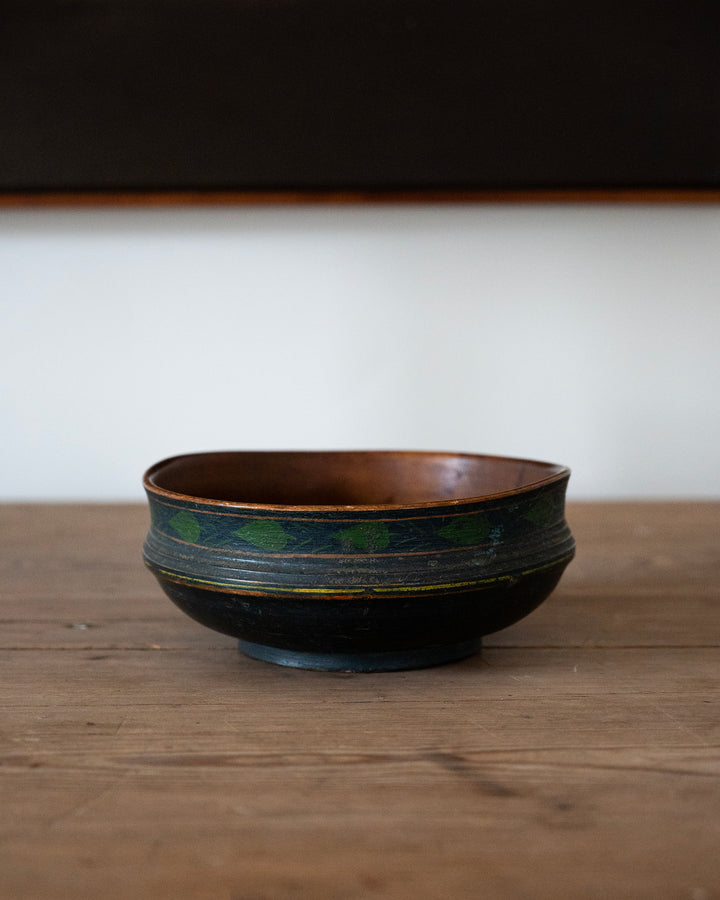 Folk Art Turned Bowl