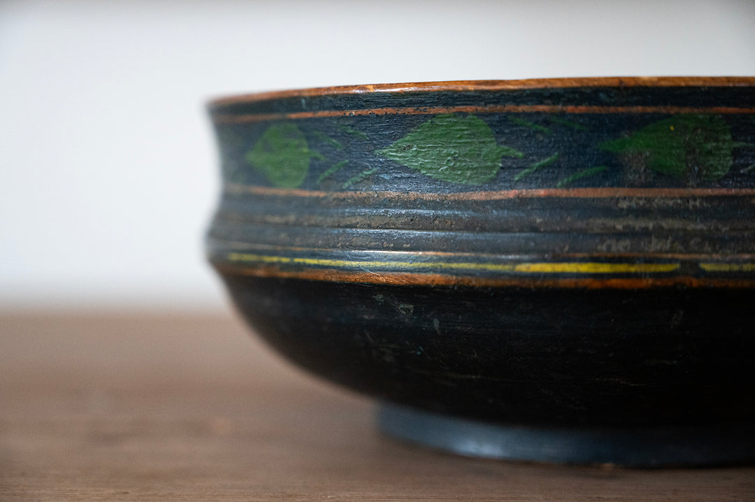 Folk Art Turned Bowl
