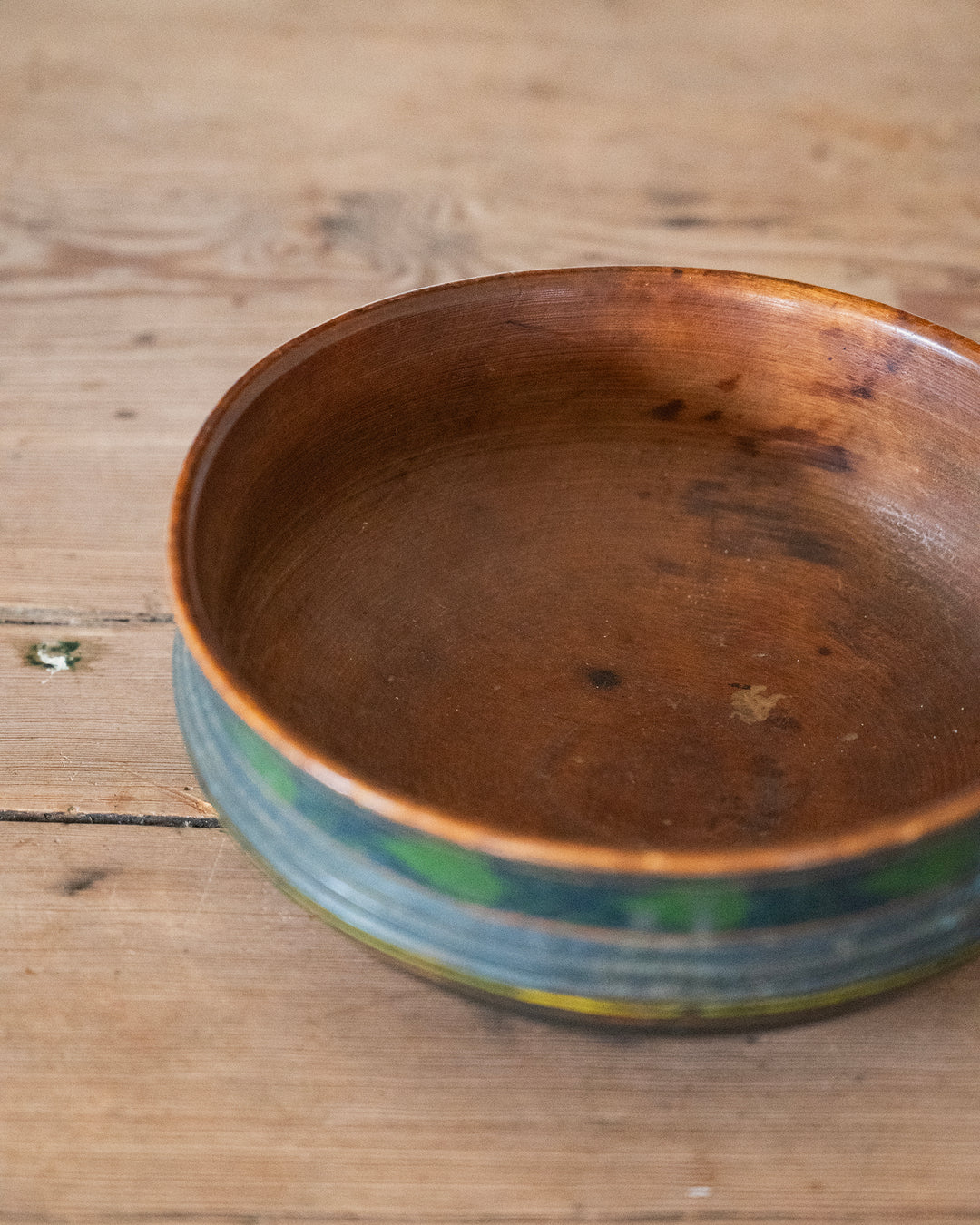 Folk Art Turned Bowl