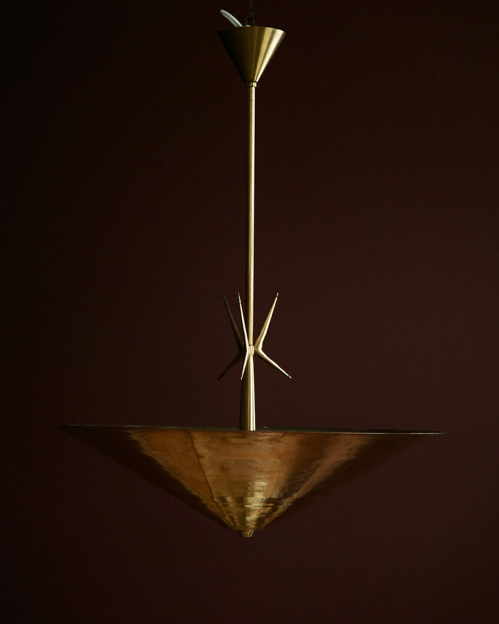 Mid Century Brass Pendant