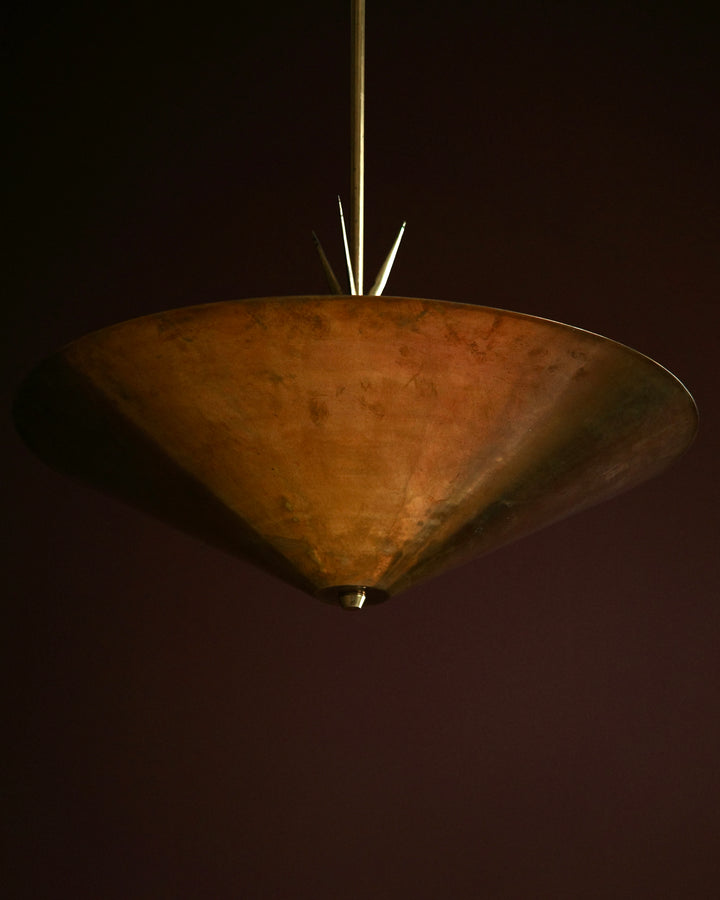 Mid Century Brass Pendant