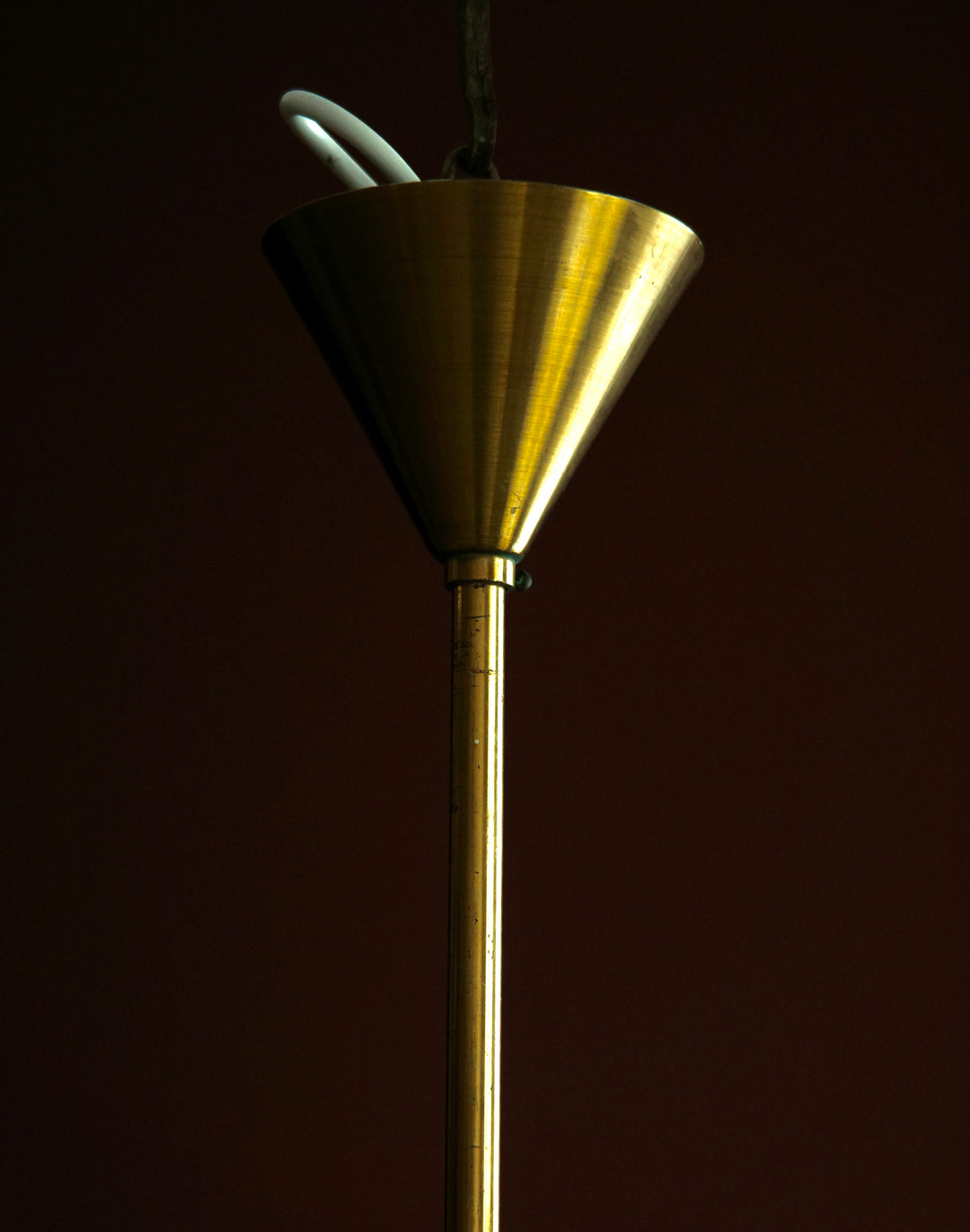 Mid Century Brass Pendant