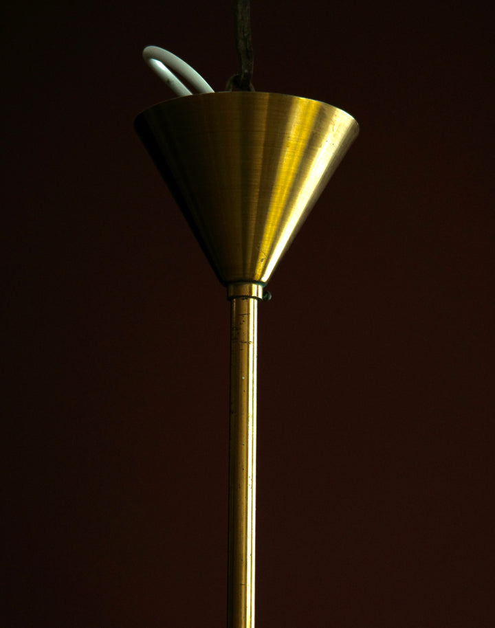 Mid Century Brass Pendant
