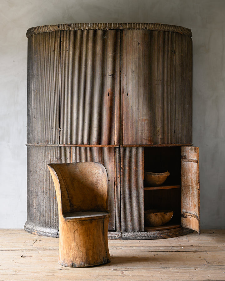 demi-lune shaped cabinet