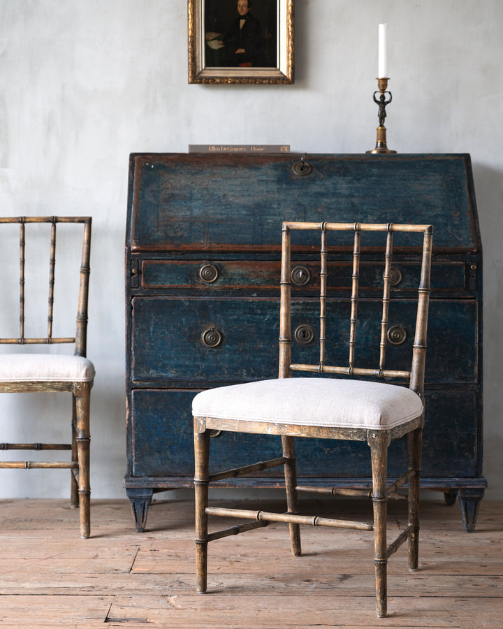 Gustavian Faux Bamboo Chairs