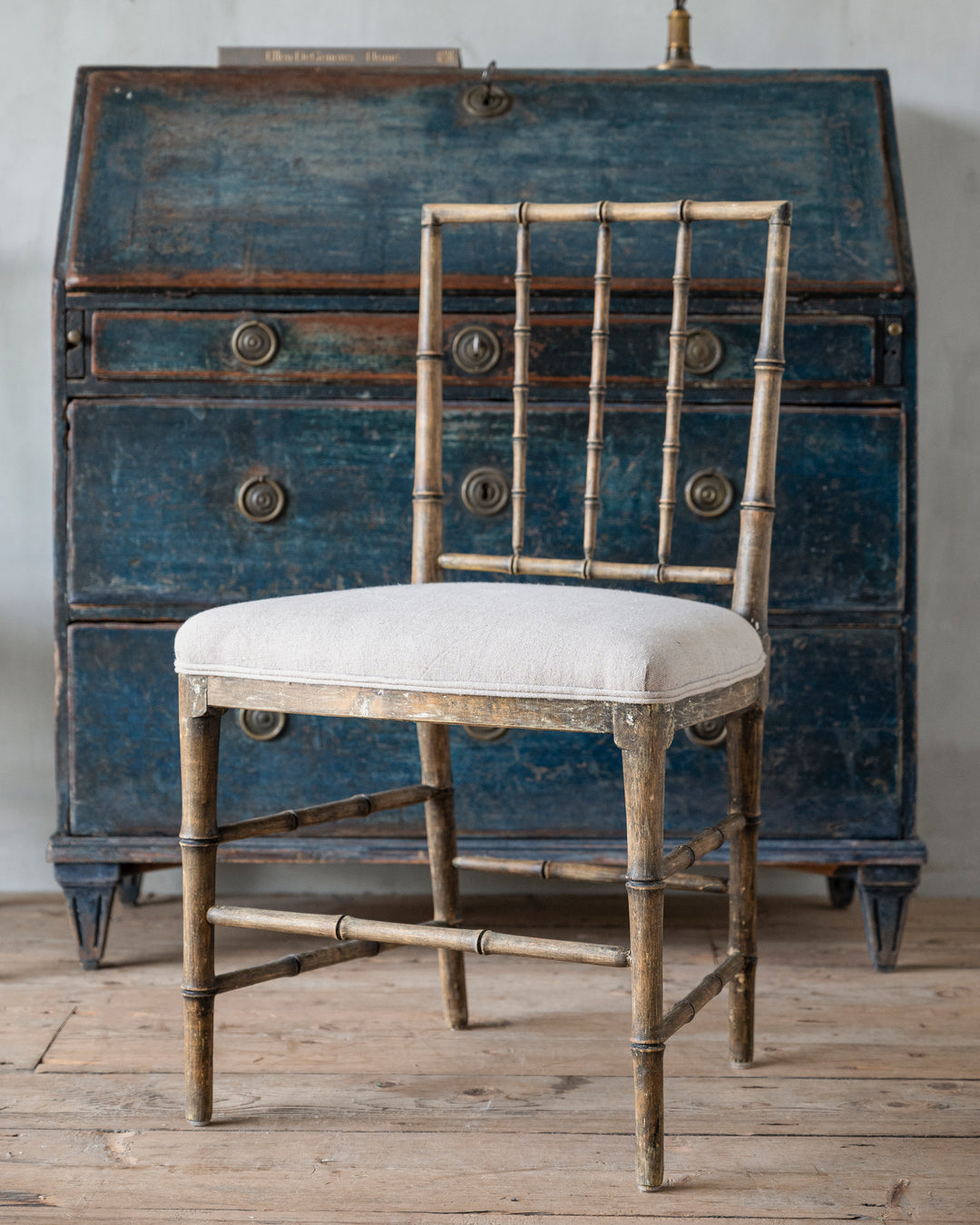 Gustavian Faux Bamboo Chairs