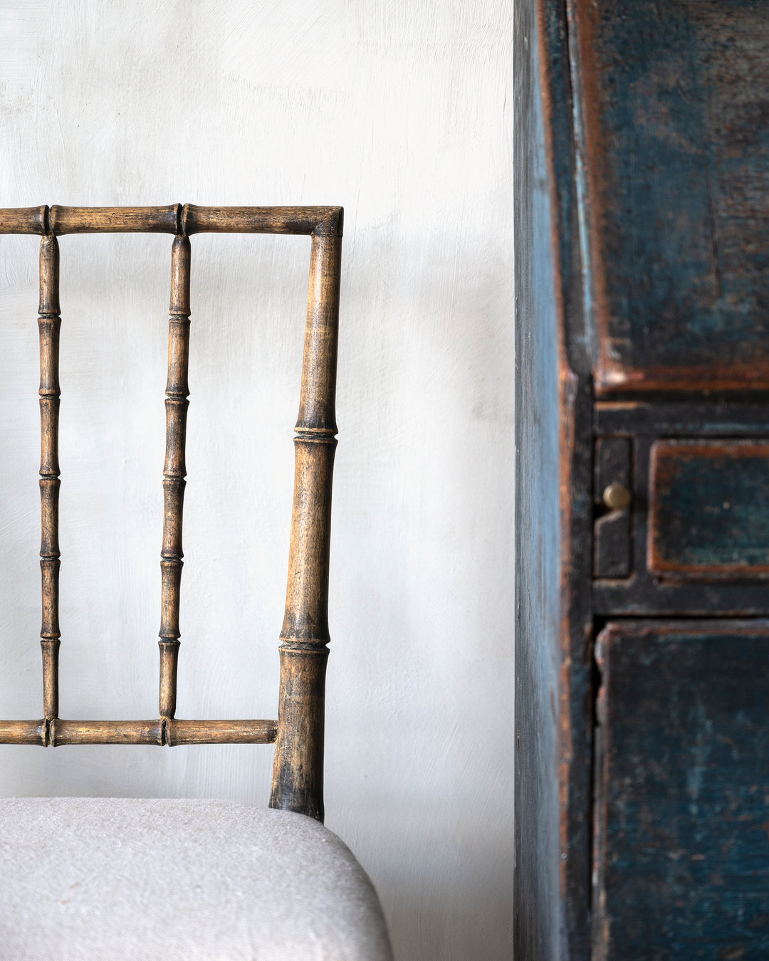 Gustavian Faux Bamboo Chairs