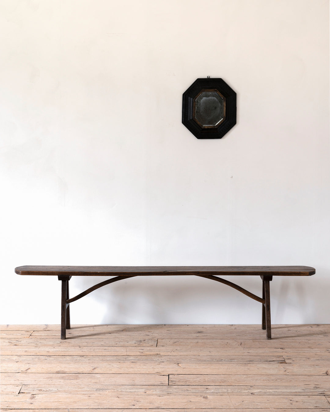 French wooden bench