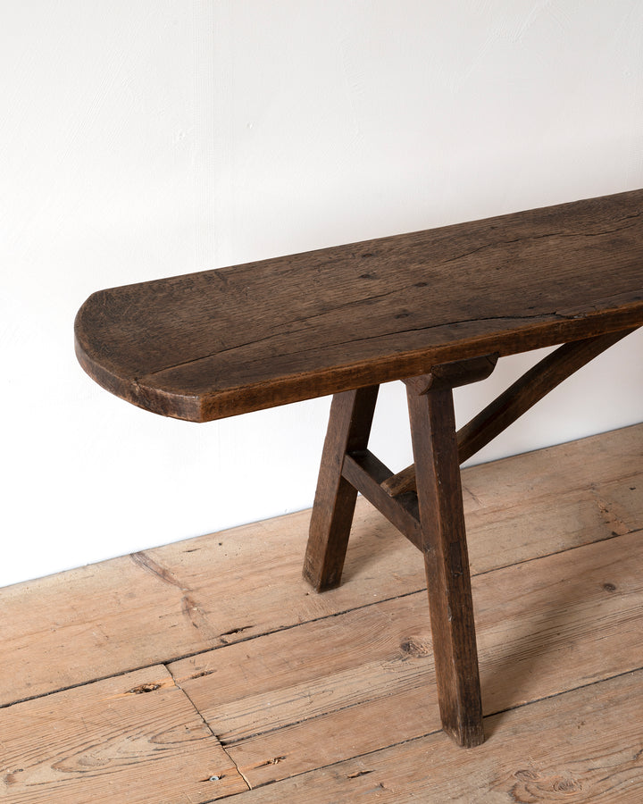 French wooden bench