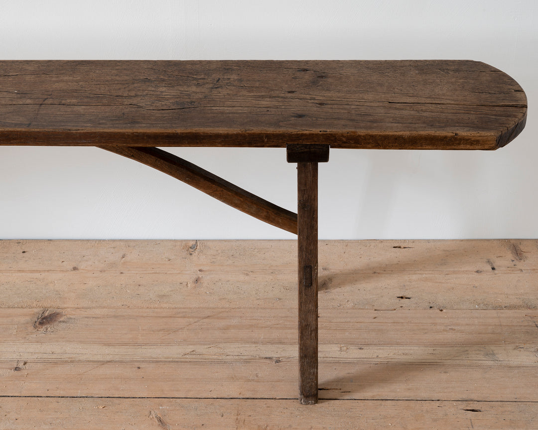 French wooden bench