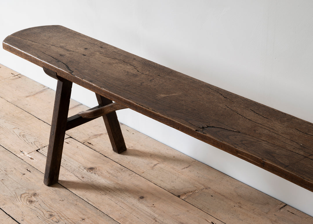 French wooden bench