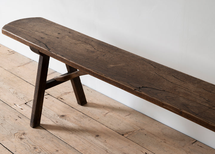 French wooden bench