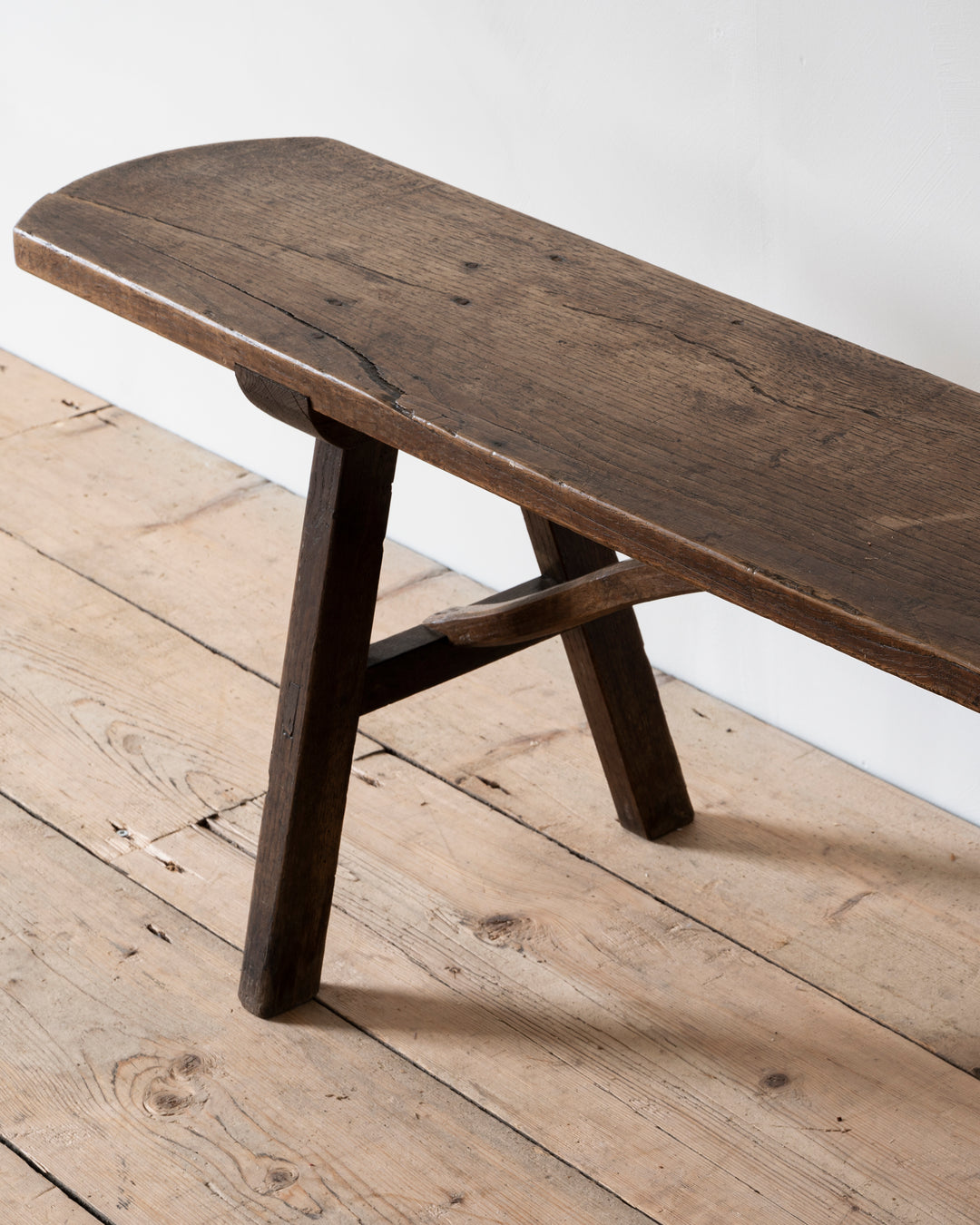 French wooden bench