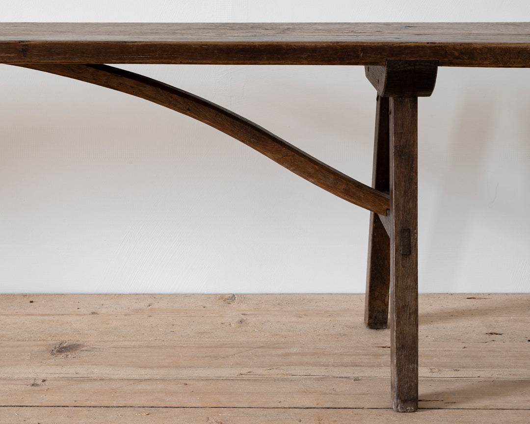 French wooden bench