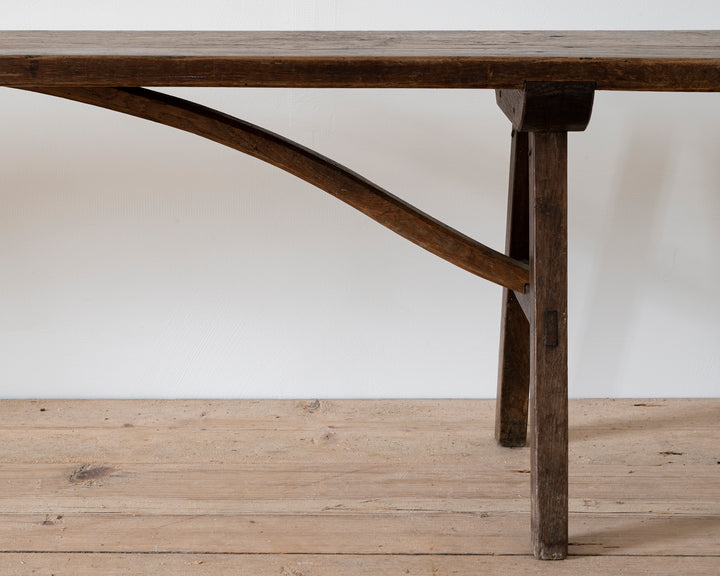 French wooden bench