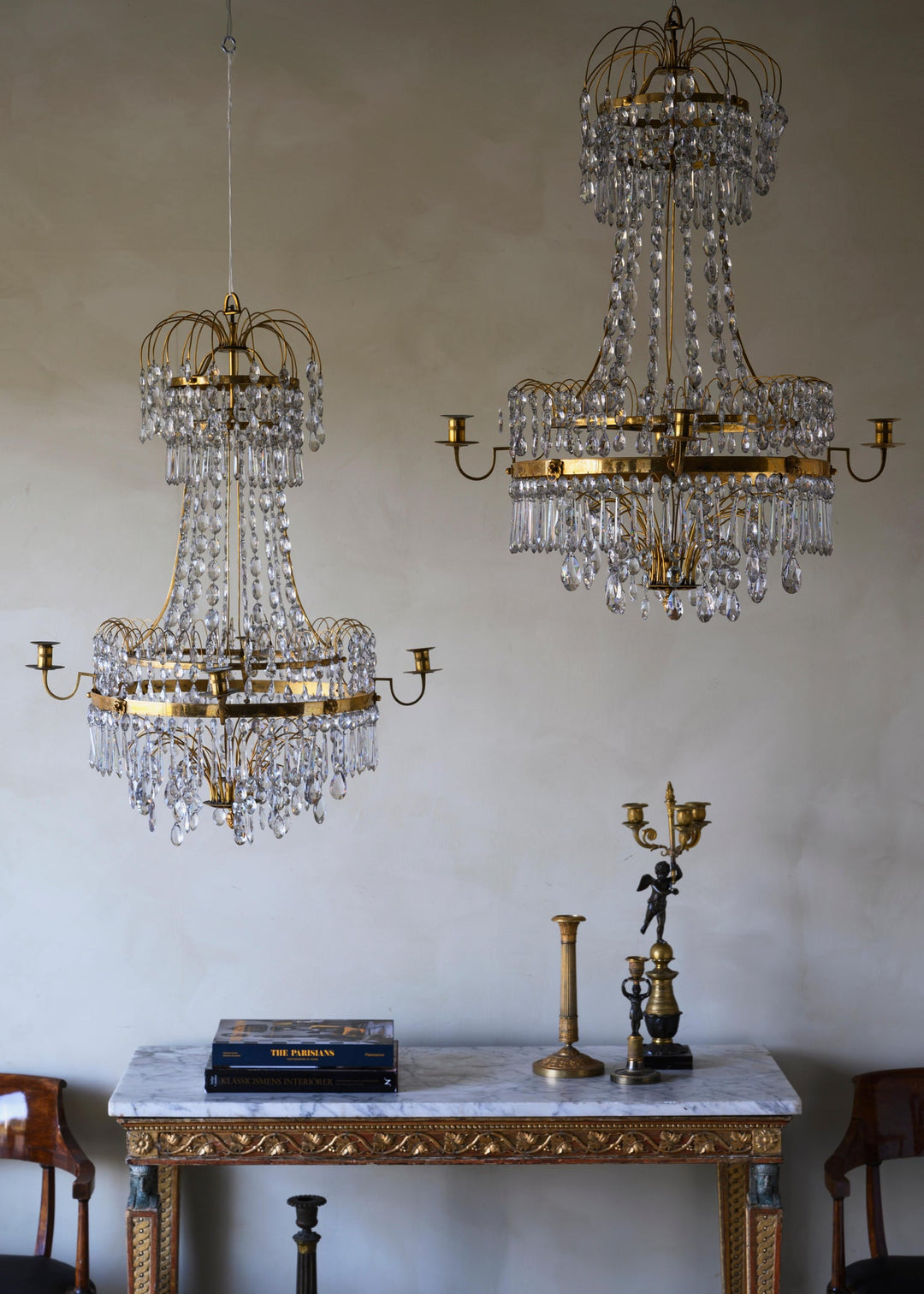 Pair of Gustavian Chandeliers