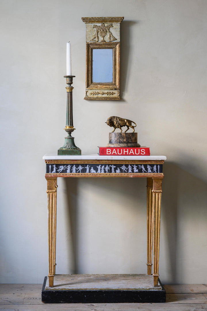Empire giltwood console table