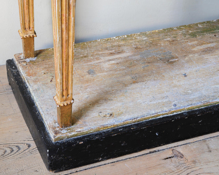 Empire giltwood console table