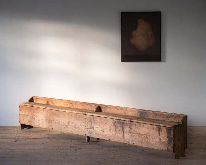 provincial wooden bench
