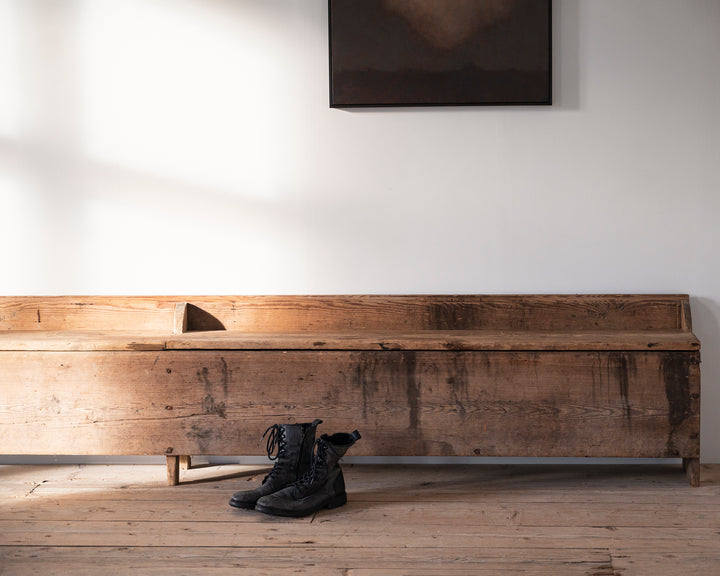 provincial wooden bench