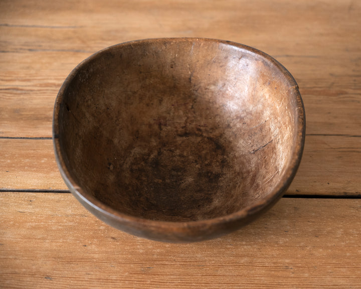 Folk Art root wood bowl