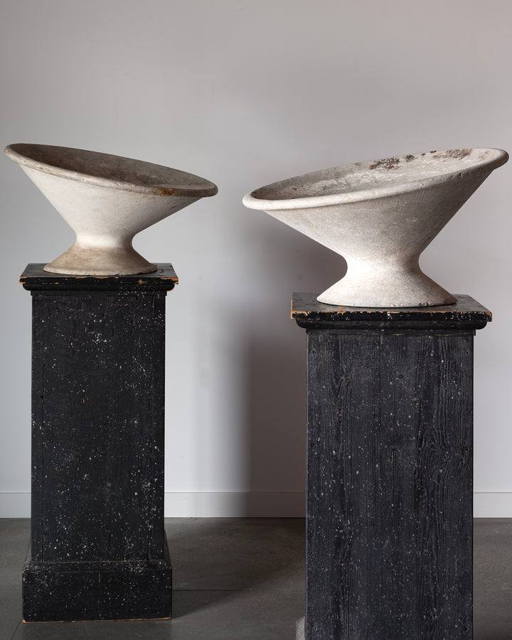 Willy Guhl Tilted Concrete Planters