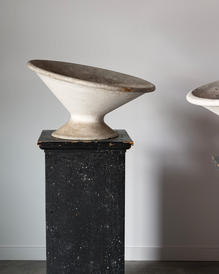Willy Guhl Tilted Concrete Planters