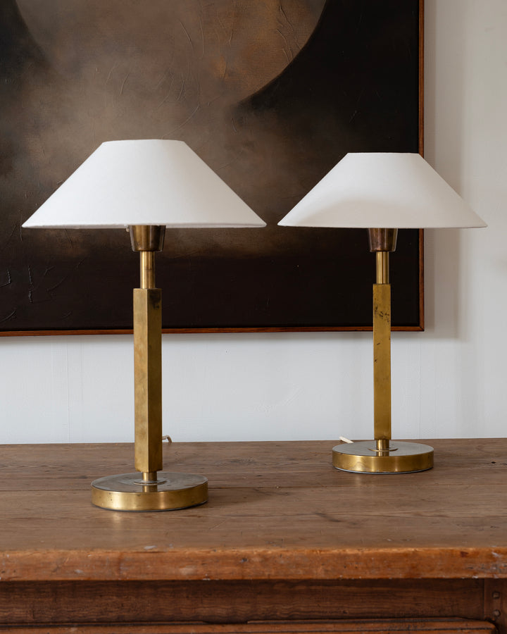 BRASS TABLE LAMPS