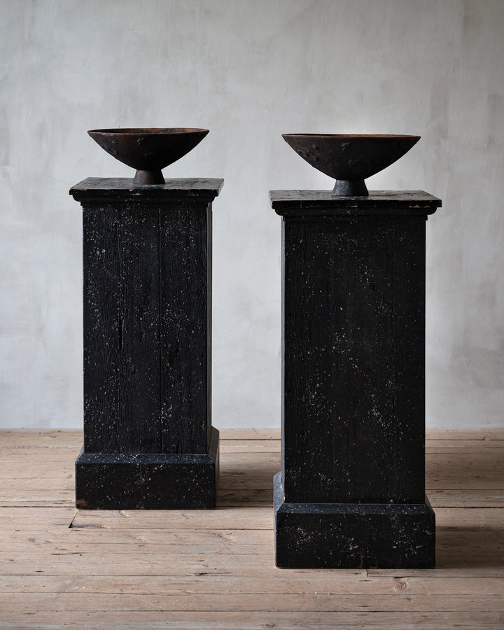 Empire style wooden pedestals