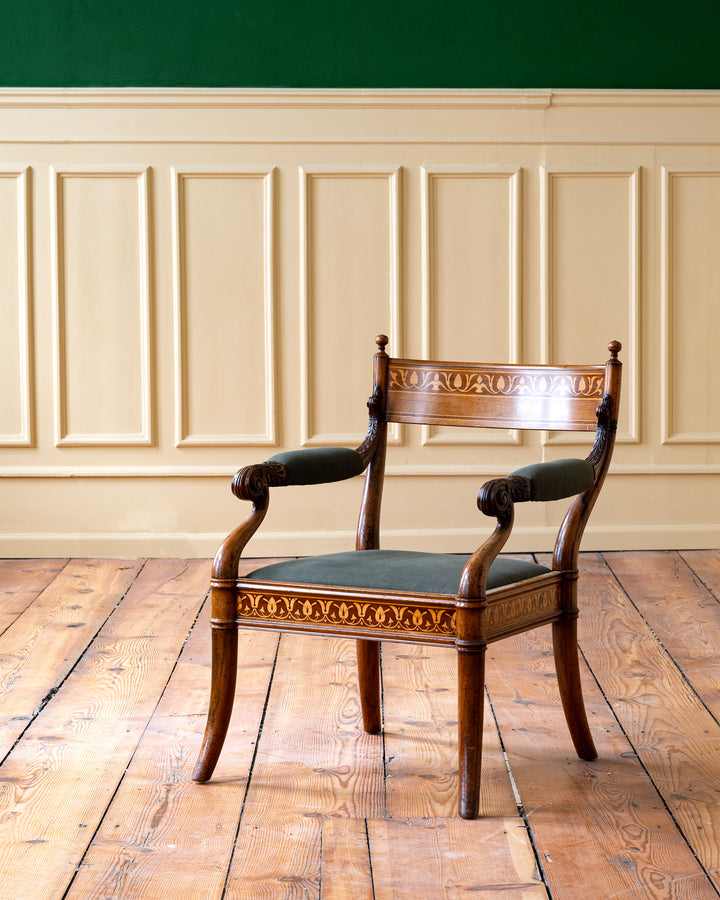 Pompeian style armchair