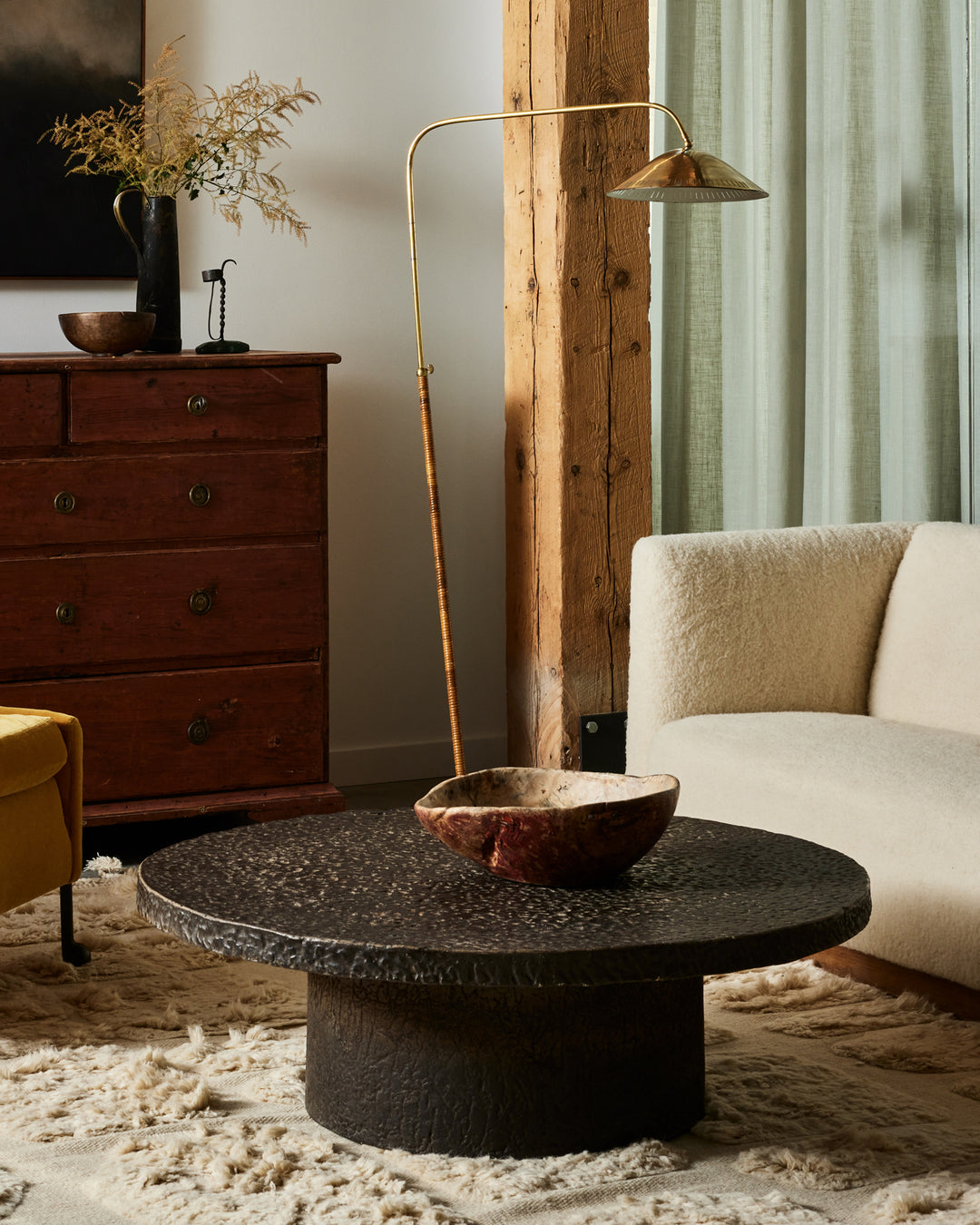 Swedish mid-century sofa table