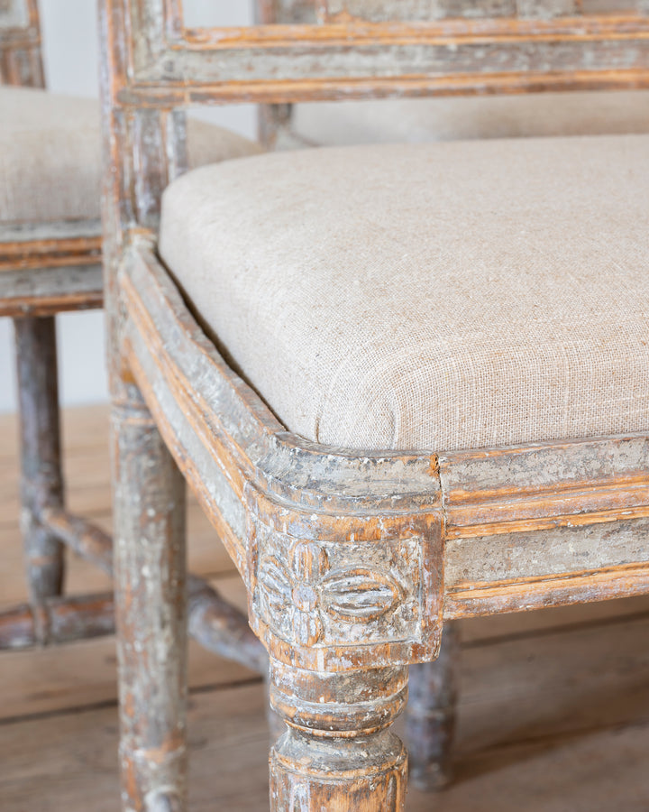 SET OF SIX GUSTAVIAN CHAIRS