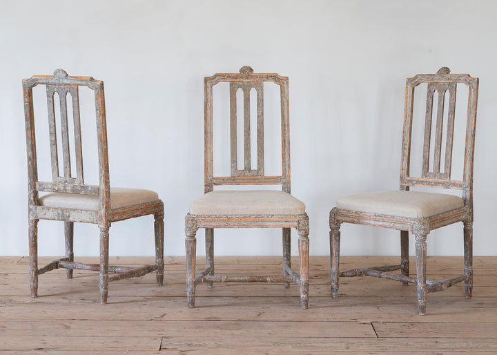 SET OF SIX GUSTAVIAN CHAIRS