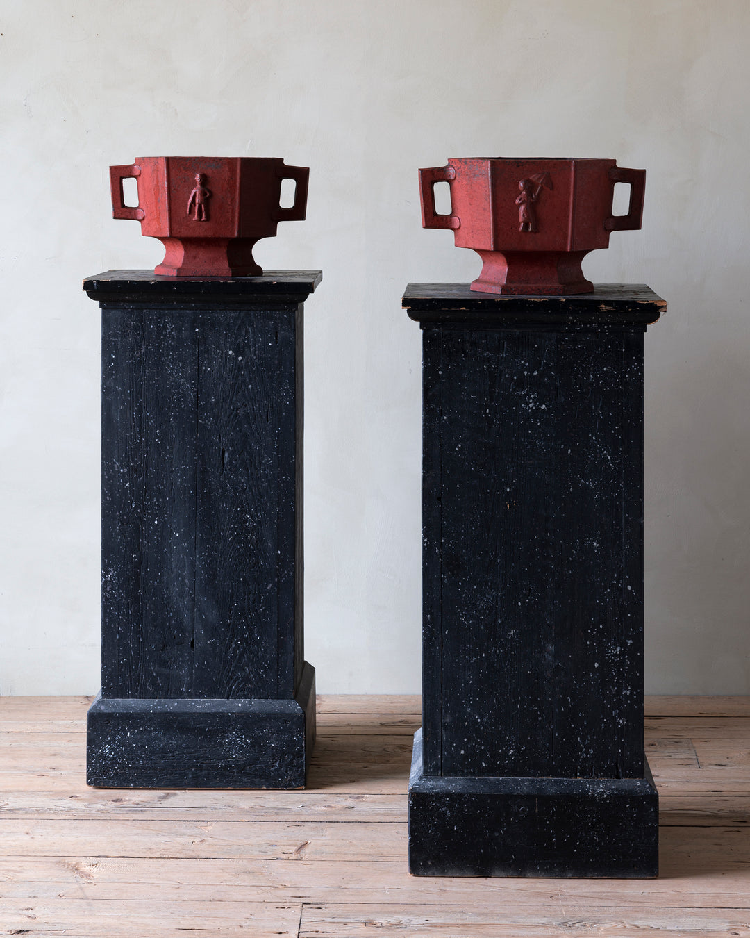 Swedish Grace cast iron urns