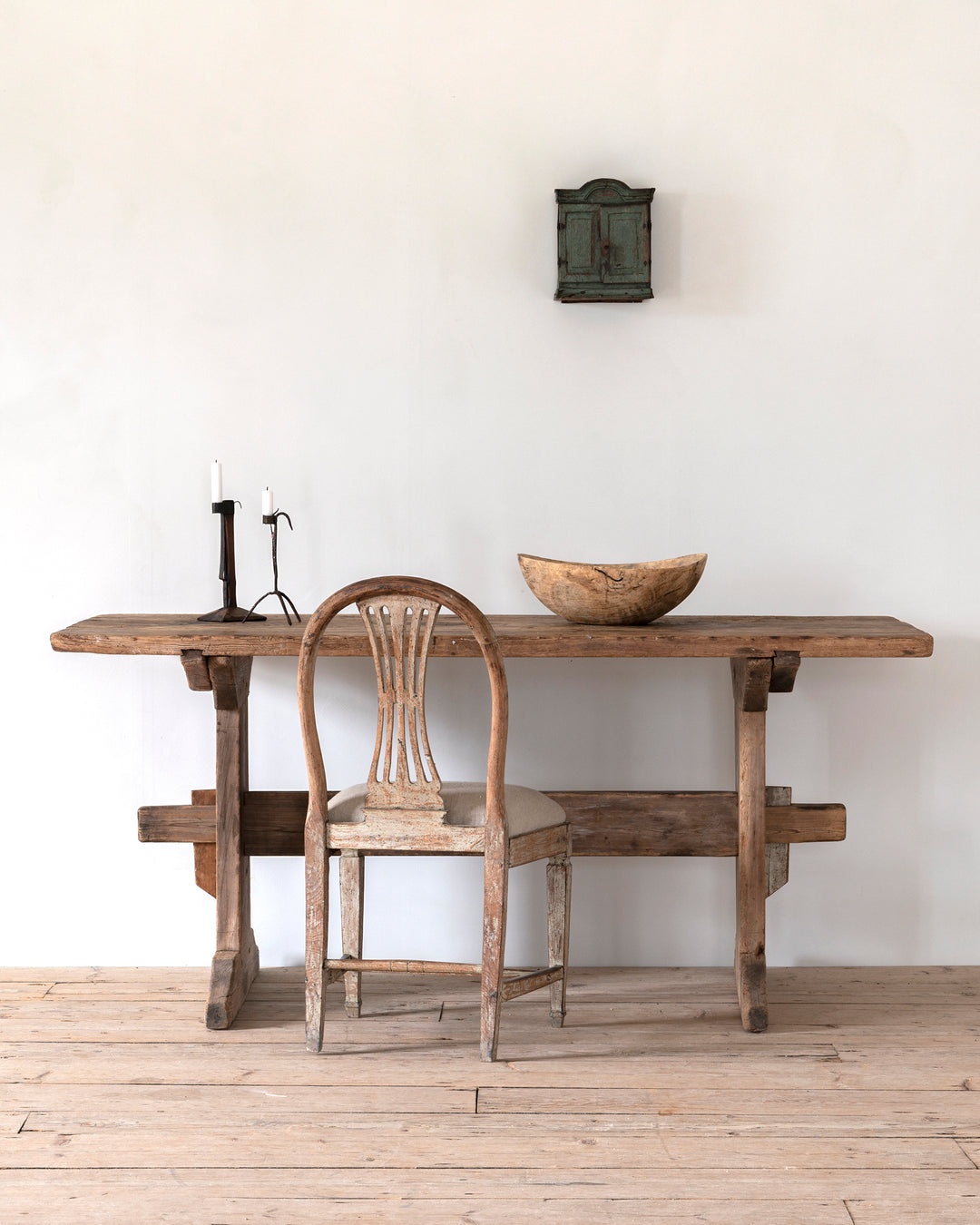 Folk Art Wall Cupboard