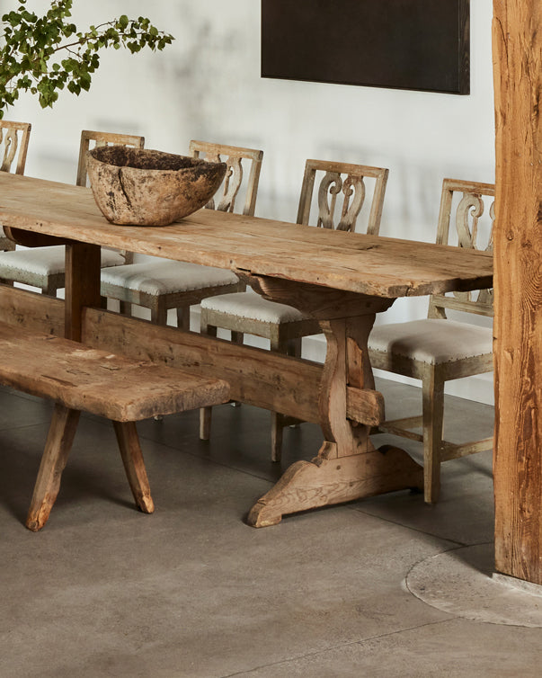 Swedish 18th century trestle table