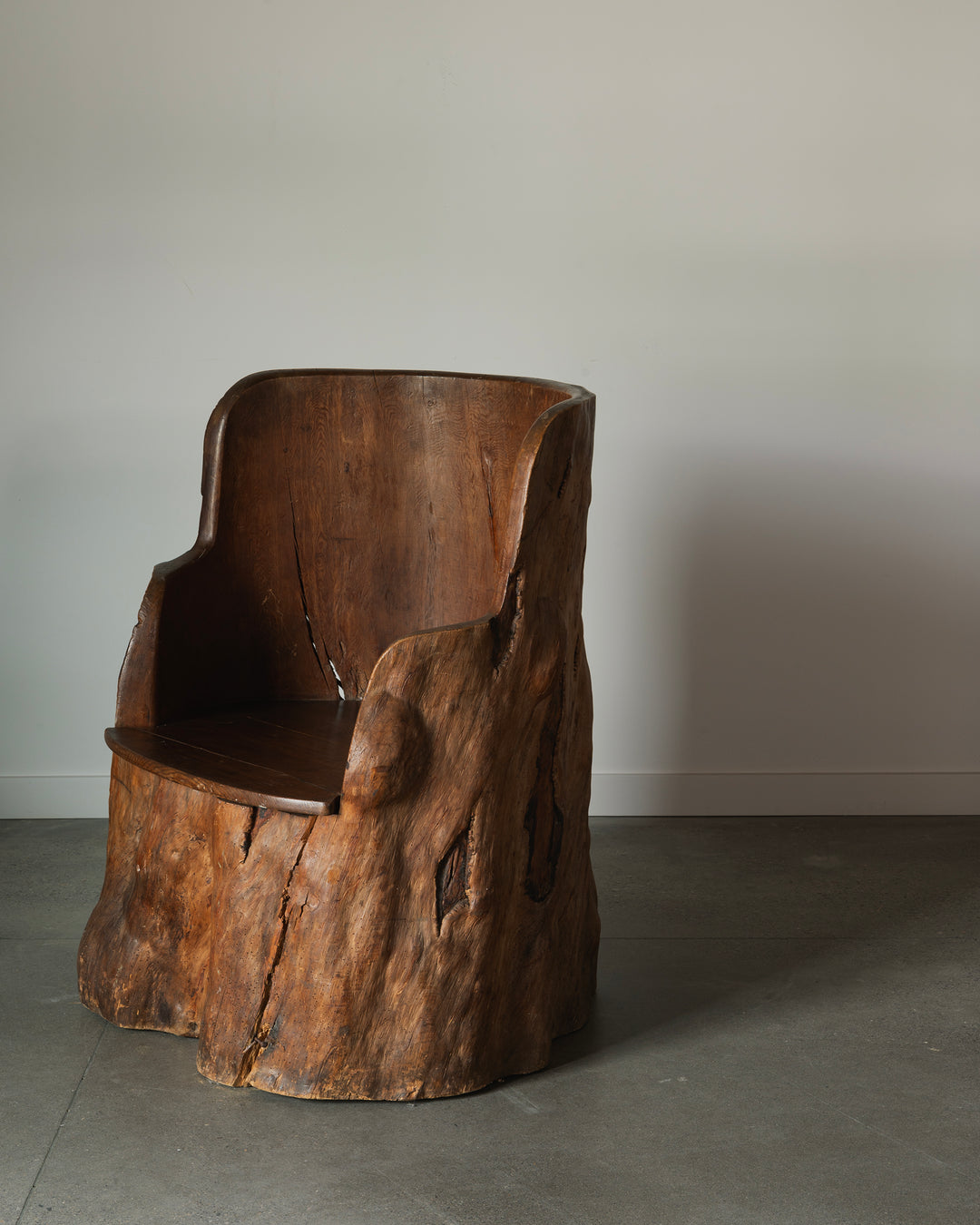 Wooden Barrel Chair