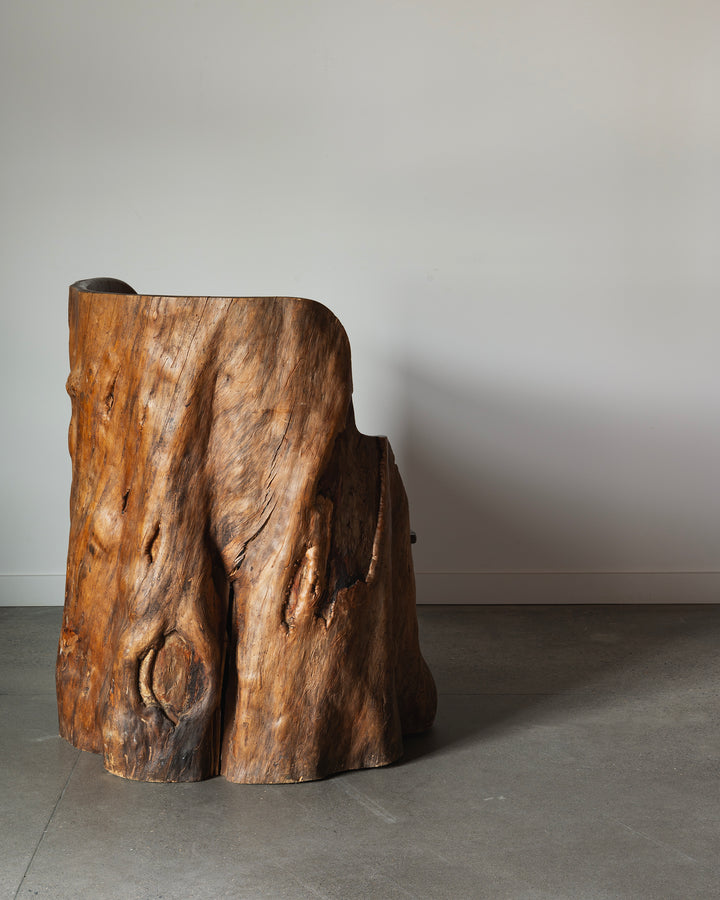Wooden Barrel Chair