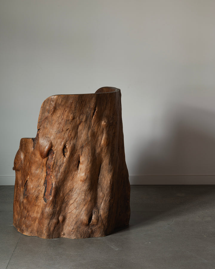 Wooden Barrel Chair