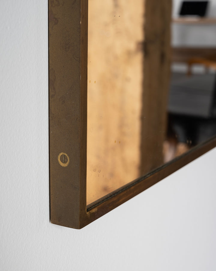 Swedish Brass Mirror