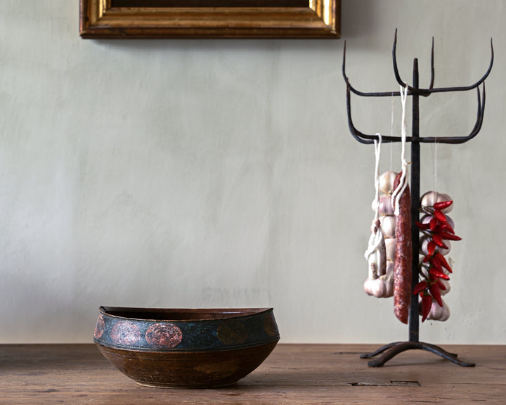 Folk Art Turned Bowl