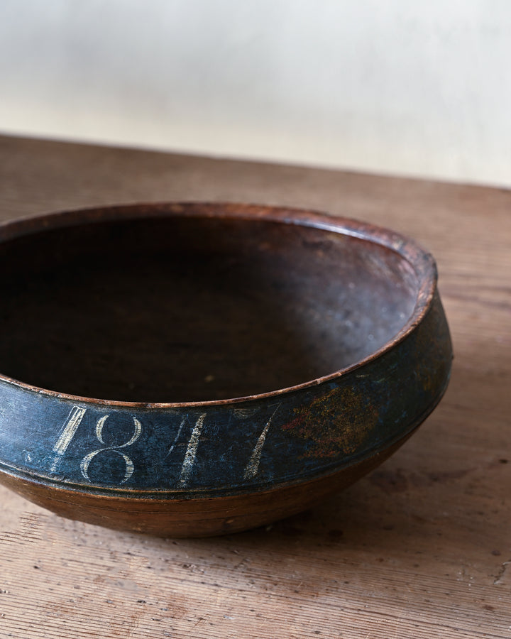 Folk Art Turned Bowl