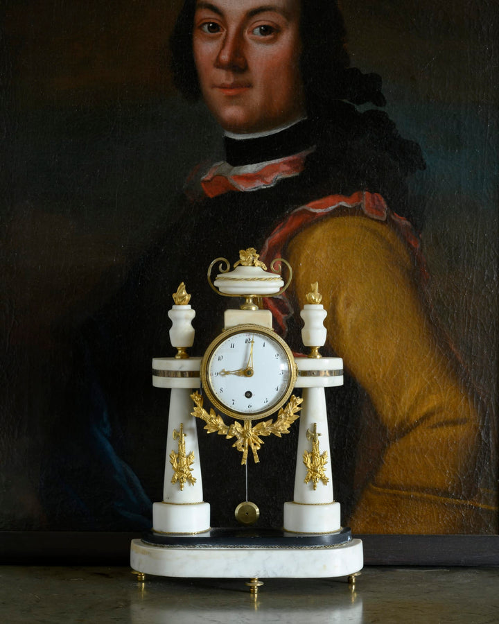 Swedish Empire table clock