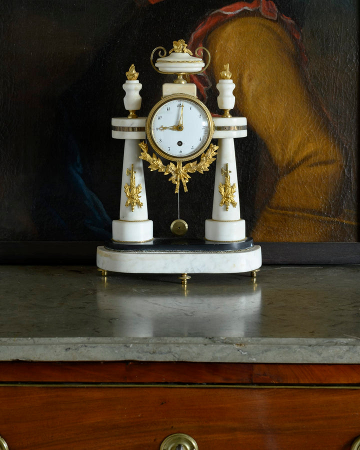 Swedish Empire table clock