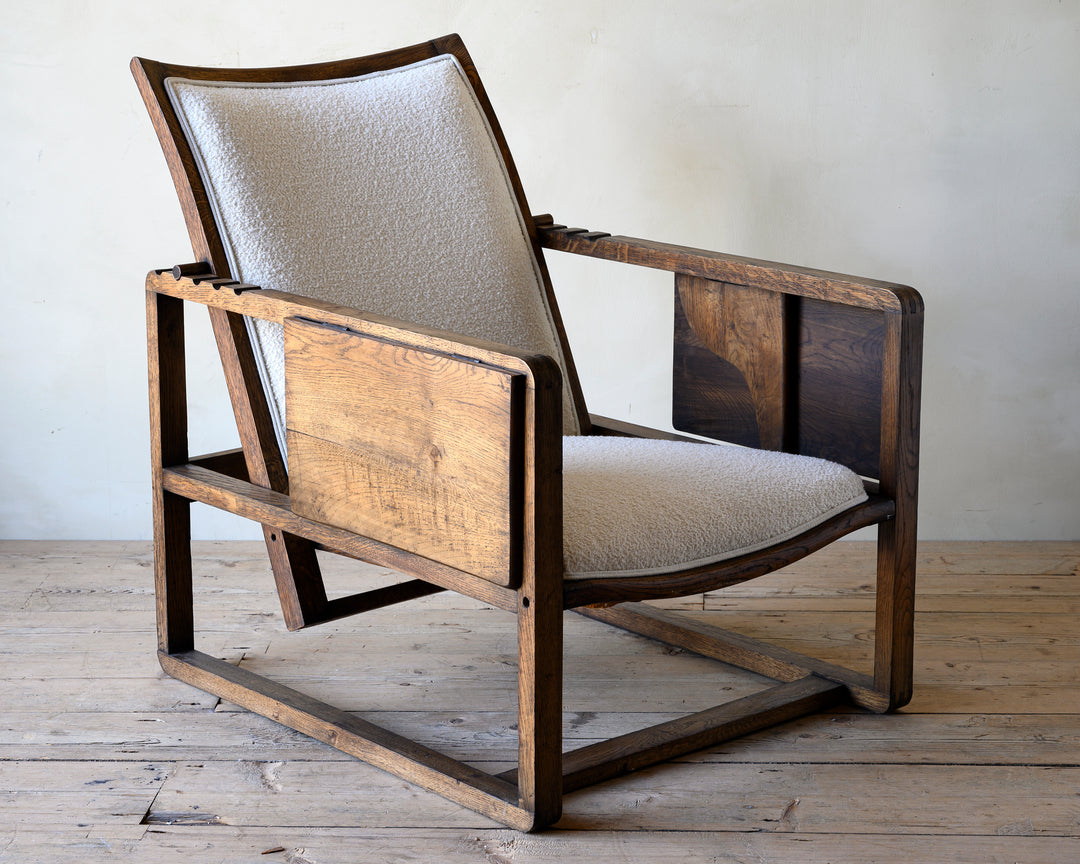 Art Deco adjustable armchair