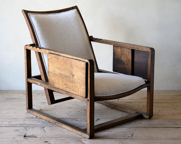 Art Deco adjustable armchair