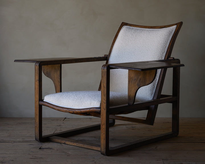 Art Deco adjustable armchair