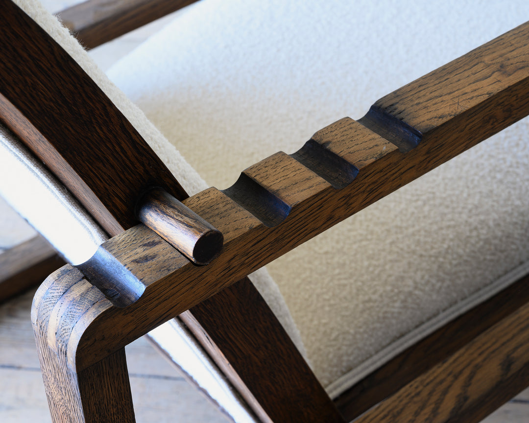 Art Deco adjustable armchair