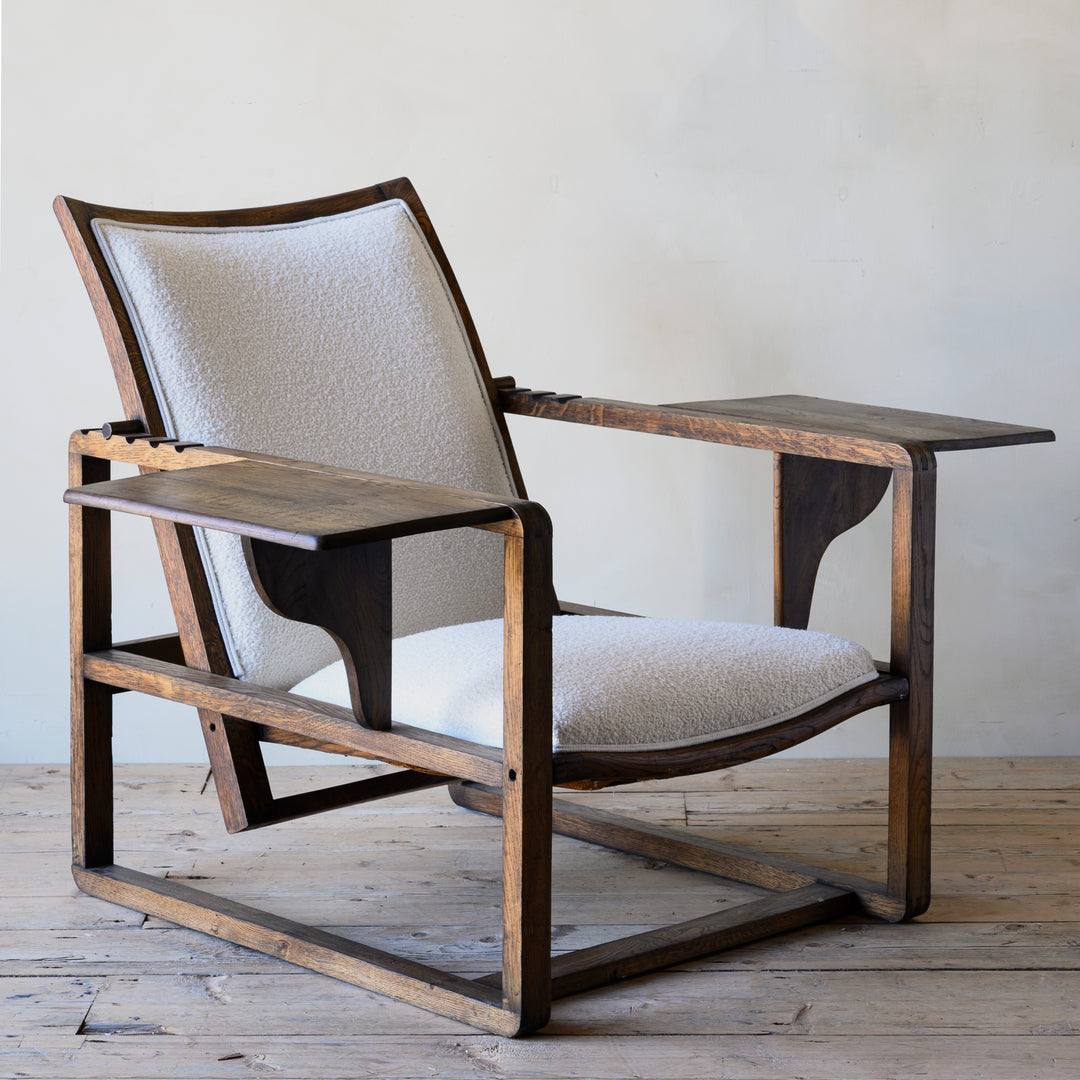 Art Deco adjustable armchair