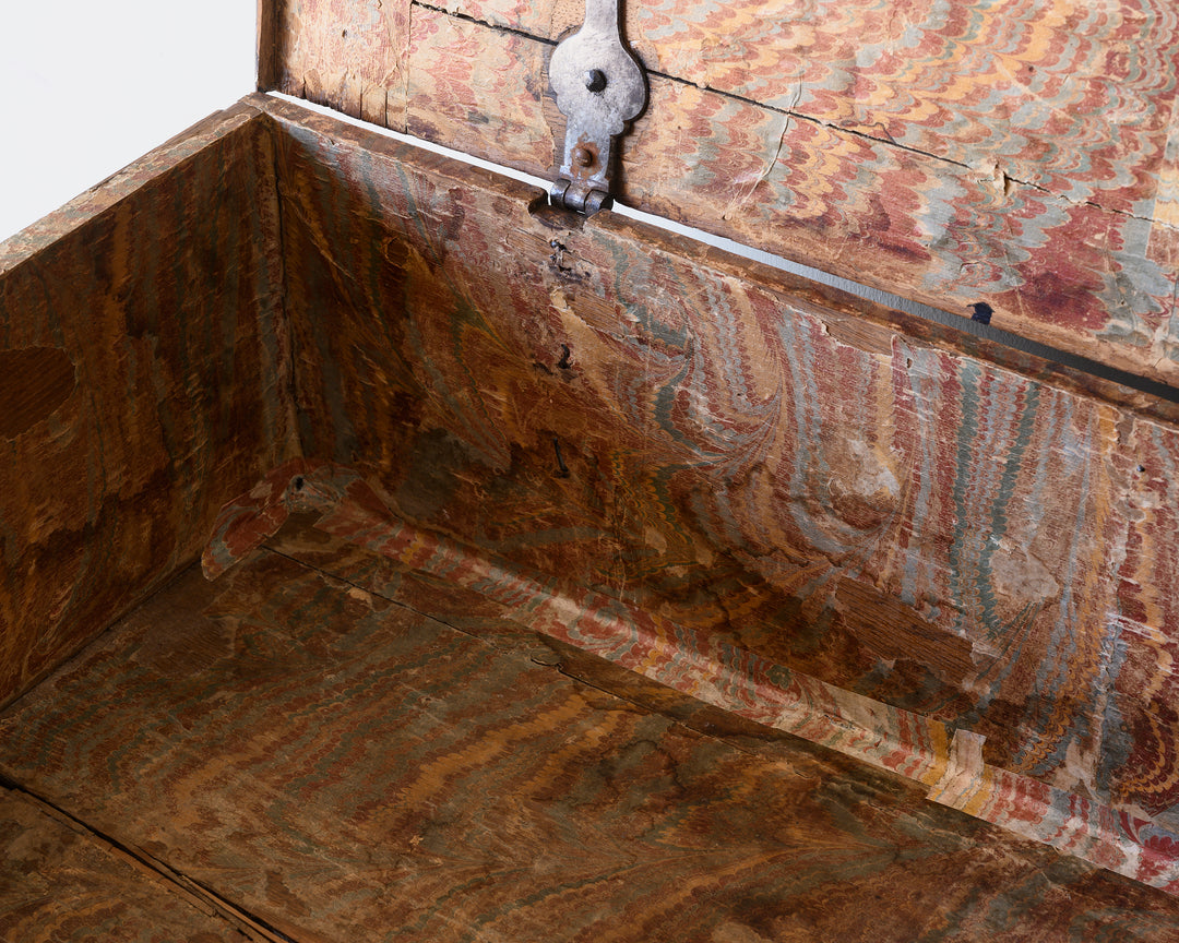 Swedish Baroque chest on stand